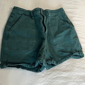 Target - Dark green denim shorts
